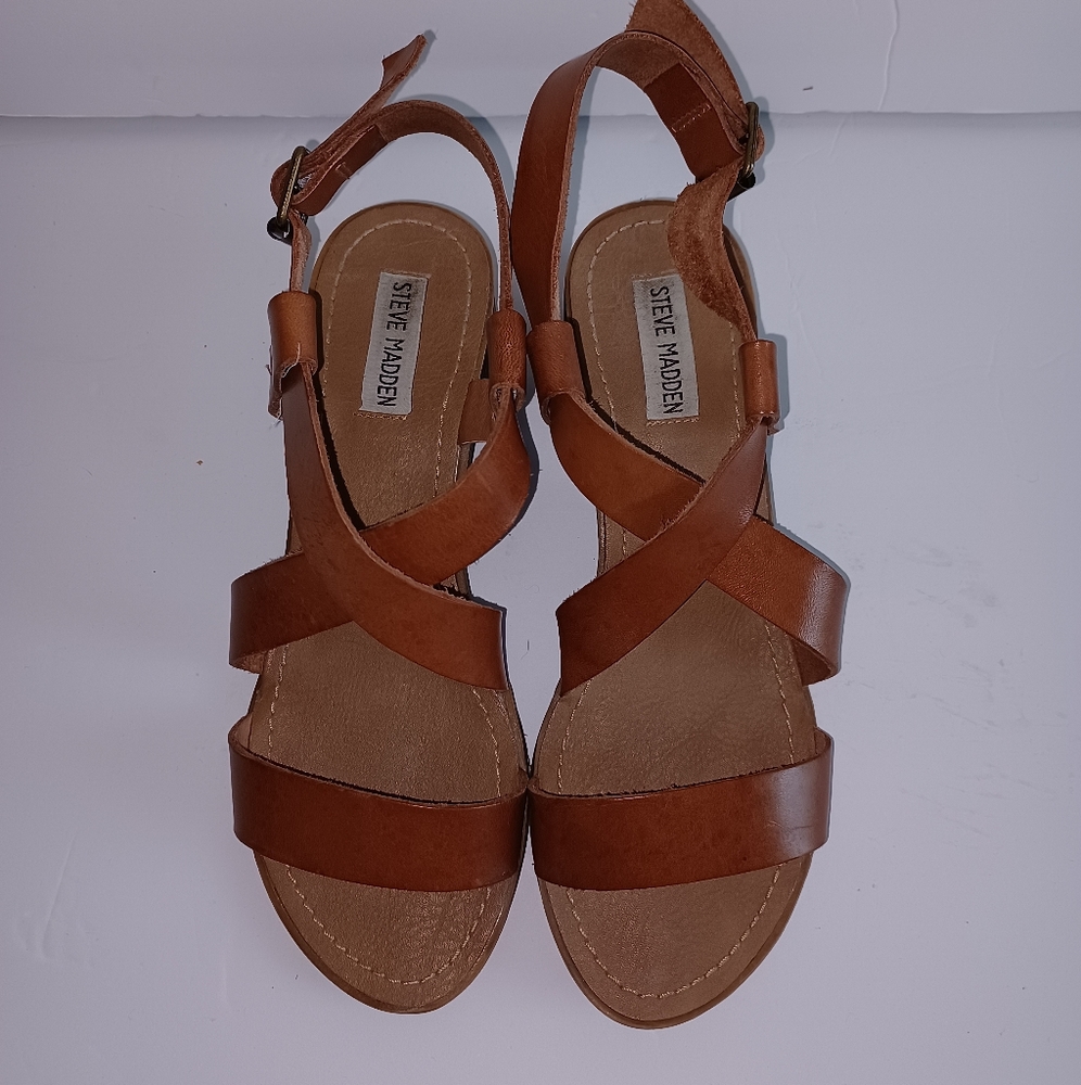 Steve Madden Leather Sandals 8